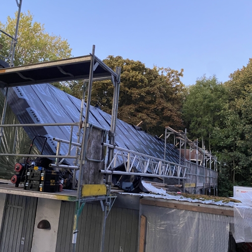 Nyt tag under opførelse i Slagelse – professionel tømrer i Midt- og Vestsjælland